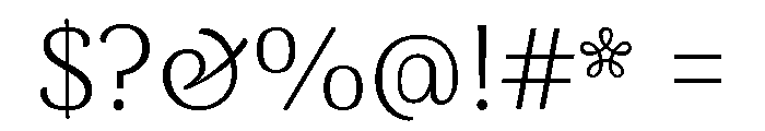Arima Light Font OTHER CHARS