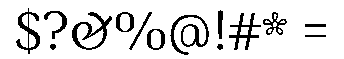 Arima Regular Font OTHER CHARS