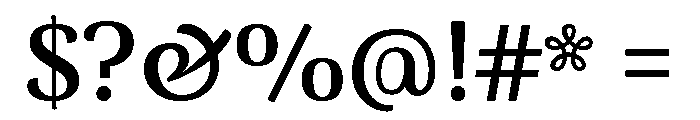 Arima Semi Bold Font OTHER CHARS