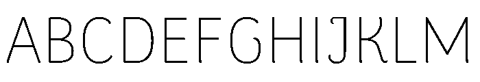 Arima Thin Font UPPERCASE