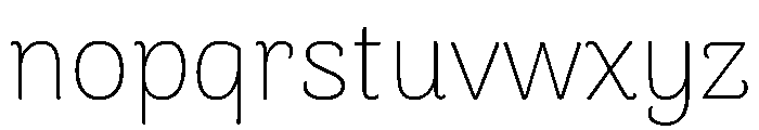 Arima Font LOWERCASE