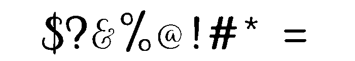 Aristelle Sans Regular Font OTHER CHARS