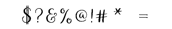 Aristelle Script Regular Font OTHER CHARS
