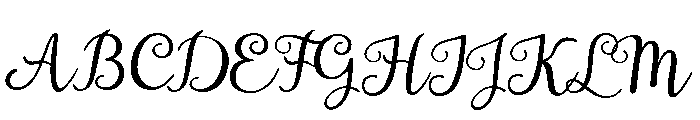Aristelle Script Regular Font UPPERCASE