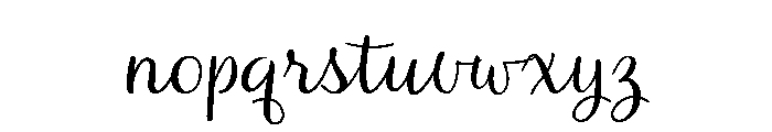 Aristelle Script Regular Font LOWERCASE