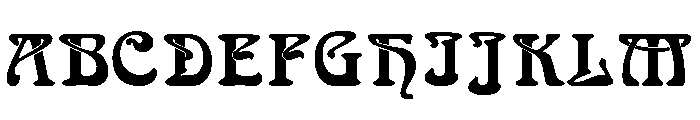 Arnold Bocklin Regular Font UPPERCASE