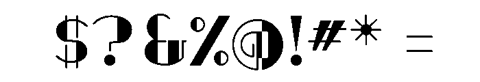 Art Deco Display Font OTHER CHARS