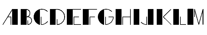 Art Deco Display Font UPPERCASE