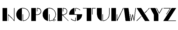 Art Deco Display Font UPPERCASE