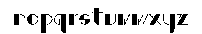 Art Deco Display Font LOWERCASE