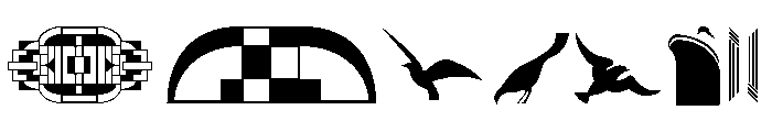 Art Deco Extras Font UPPERCASE