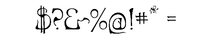 Art Nouveau Bistro Font OTHER CHARS