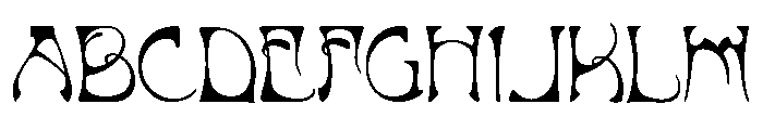 Art Nouveau Bistro Font UPPERCASE