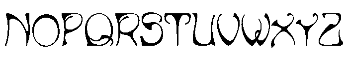 Art Nouveau Bistro Font UPPERCASE