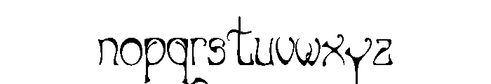 Art Nouveau Bistro Font LOWERCASE