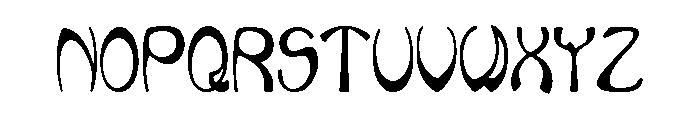 Art Nouveau Cafe Font UPPERCASE