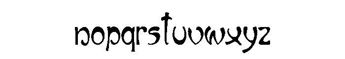 Art Nouveau Cafe Font LOWERCASE