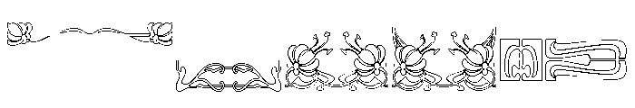 Art Nouveau Extras Font OTHER CHARS