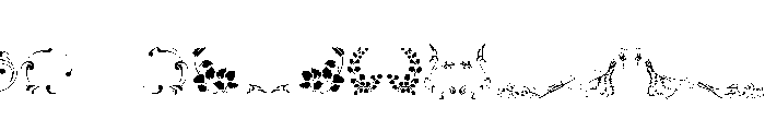 Art Nouveau Extras Font UPPERCASE