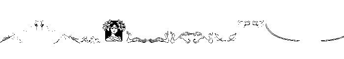 Art Nouveau Extras Font UPPERCASE