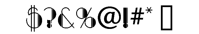 Artdeco Regular Font OTHER CHARS