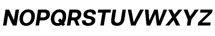 Articulat Bold Oblique Font UPPERCASE