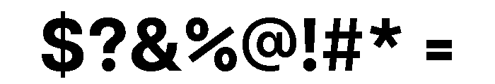 Articulat Bold Font OTHER CHARS