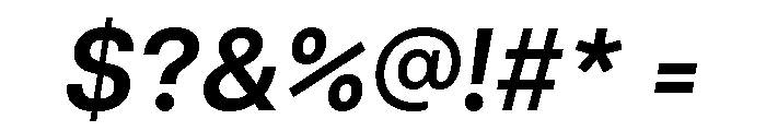 Articulat Demi Bold Oblique Font OTHER CHARS