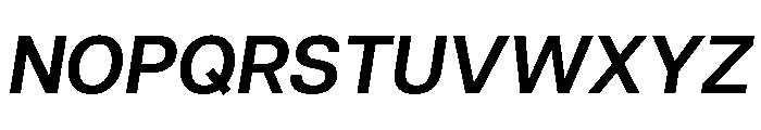 Articulat Demi Bold Oblique Font UPPERCASE