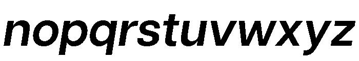 Articulat Demi Bold Oblique Font LOWERCASE