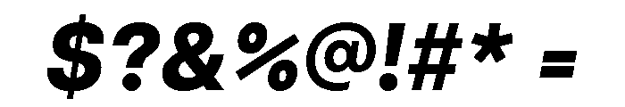 Articulat Extra Bold Oblique Font OTHER CHARS