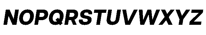 Articulat Extra Bold Oblique Font UPPERCASE