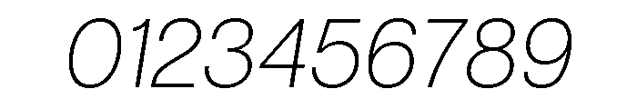 Articulat Extra Light Oblique Font OTHER CHARS