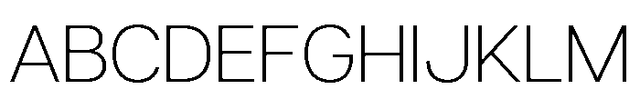 Articulat Extra Light Font UPPERCASE