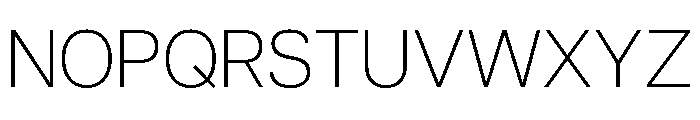 Articulat Extra Light Font UPPERCASE