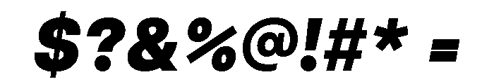 Articulat Heavy Oblique Font OTHER CHARS
