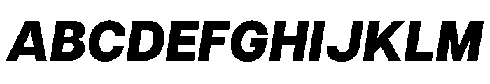 Articulat Heavy Oblique Font UPPERCASE