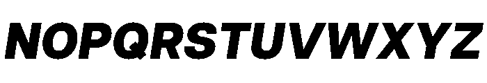 Articulat Heavy Oblique Font UPPERCASE
