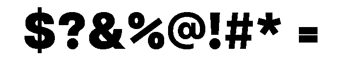 Articulat Heavy Font OTHER CHARS
