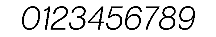 Articulat Light Oblique Font OTHER CHARS