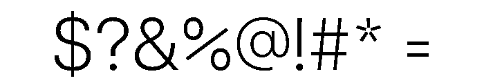 Articulat Light Font OTHER CHARS