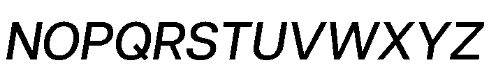 Articulat Medium Oblique Font UPPERCASE