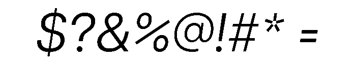 Articulat Normal Oblique Font OTHER CHARS