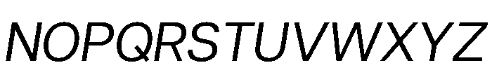 Articulat Regular Oblique Font UPPERCASE