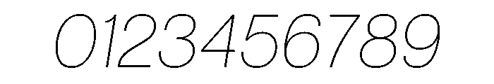 Articulat Thin Oblique Font OTHER CHARS