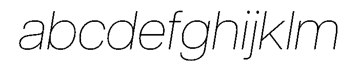 Articulat Thin Oblique FONT