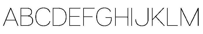 Articulat Thin Font UPPERCASE