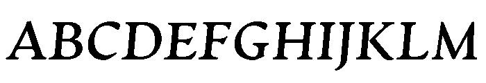 Artifex Bold Italic Font UPPERCASE