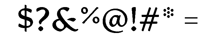 Artifex Bold Font OTHER CHARS