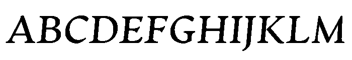 Artifex Demi Bold Italic Font UPPERCASE